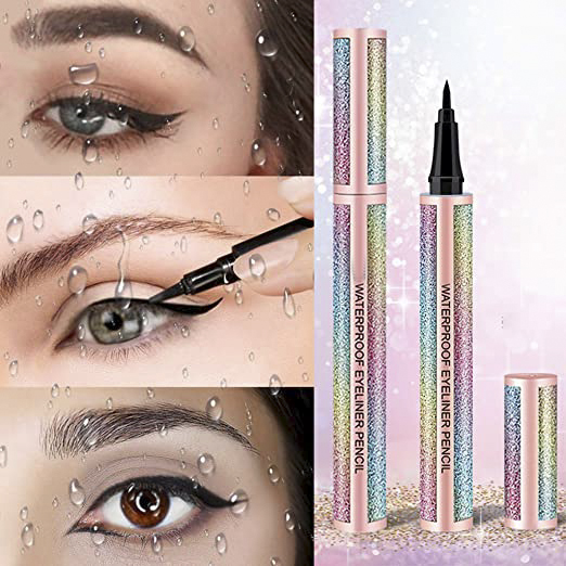 bluepinkanapricotsparklingeyeliner5 خط چشم ماژیکی