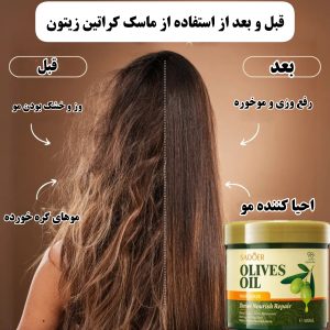 ماسک مو کراتین روغن زیتون